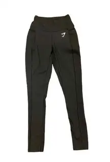 Gymshark  Dreamy 2.0 High Rise Stretch Leggings Black Pockets Logo XS Athleisure