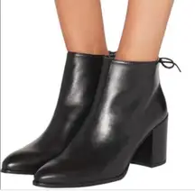 Lofty Leather Ankle Booties, Sz 7