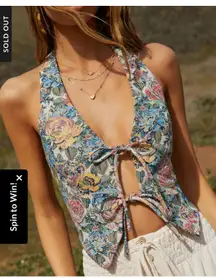 VICI Lotus Floral Crop Top Medium