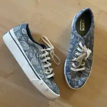 Keds Women's Blue Paisley Sneakers Size 8