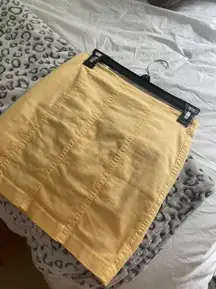 Yellow Jean Skirt