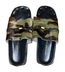 Naked Feet Camouflage Slide Sandals 8 M