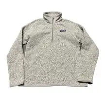 Patagonia Womens Better Sweater Small Gray 1/4 Zip‎ Fleece Pullover