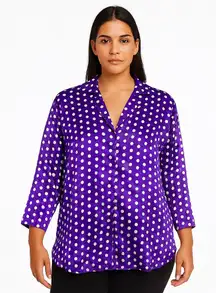 Victoria’s Secret Vintage Gold Label Polka Dot Pajama Top size M/L