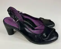 Taryn by Taryn Rose Slingback Peep Toe Heels Size 8