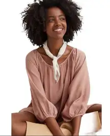 H&M Airy Mini Old Rose Mini Dress Size Small