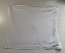 SEE YOU MONDAY Women's White Strapless Tube Top | Size XL | Y2K