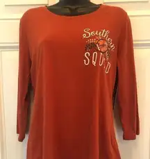 NWT KIM ROGERS Labrador Southern Squad 3/4 sleeve shirt - size small