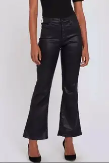 AG Adriano Goldschmied The Quinne Coated High Waist Crop Flare Jeans