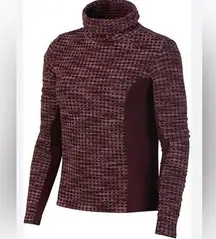 Nike Pro Hyperwarm Maroon Red Long Sleeve Training Sweater Size XXL