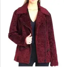 Avec les filles maroon jacket