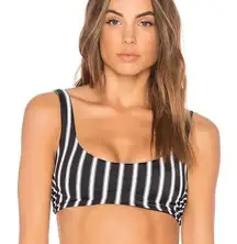 New! Tori Praver Deja Striped Bikni Top