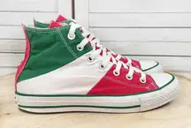 Converse Chuck Taylor Mexican Flag Tri Panel High Top Sneakers 6 Mens 8 Women