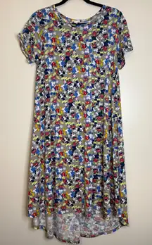 LuLaRoe Disney Mickey‎ Mouse Print Casual Dress Size S Womens