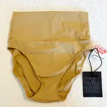 Free People The Contour High Waist Swim Bikini Bottoms Neutral Small S NWT