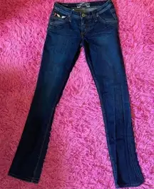 Vintage Robins Jean Rock N Roll Jeans Cross Angel Embroidery