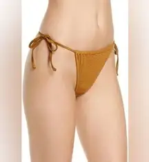 NEW GOOD AMERICAN ALWAYS FITS TINY TIES BOTTOM BRONZE BROWN001 SIZE 00/0 (XXS/S)