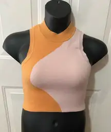 Color block sweater vest