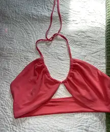 Coral Crossover Bikini Top