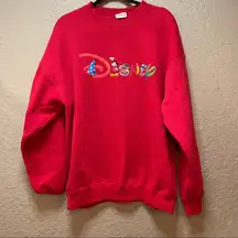 Disney Red Vintage Sweater Size XL