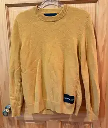 Calvin Klein Jeans Golden Yellow/mustard Crewneck Sweater size M men’s/womens