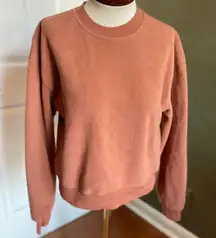 Fabletics crewneck sweatshirt Size S pumpkin spice color