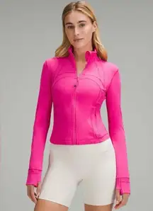 Lululemon NWT  Define Cropped Jacket Nulu Sonic Pink Size 12