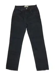 Free People high rise regular fit black jeans 25‎