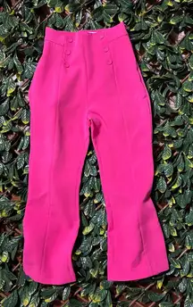 ELLIAT High Rise Preppy Business Casual Pink Cropped Trousers Size Small