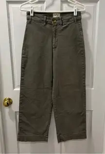 Marine Layer Women’s Bridget Crop Pant Size 4, Dusty Olive Style 14650 EUC