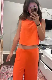 Orange Women's matching set