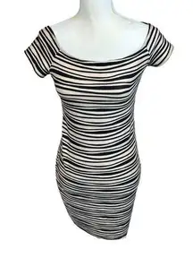 Brat Star mini dress, size Medium, stripes, bodycon, short, summer, party, NWT