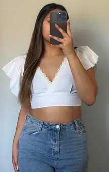 Nana Mac’s White Crop Top