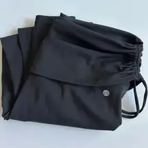 apana Black Fold over Waist Yoga Pants Medium