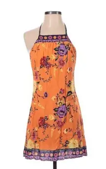 Urban Outfitters Ecote’ Gigi‎ Orange Floral Print Dress Womens Size S Mini