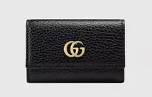 Marmont Leather Key Case Black