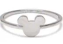 Pura Vida Silver Plated Disney Mickey Mouse Delicate Ring