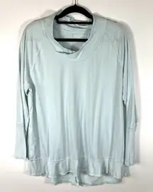 Soft Surroundings Shirt Women’s Size XL Long‎ Sleeve Light Blue Casual