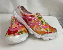 Easy Spirit e360 women's Esride pink floral slip on loafers shoes casual comfy