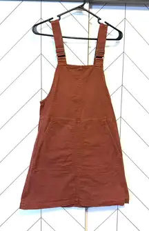 Toad & Co Women’s XS Rust Overalls Skirt Jumper Pockets Fall School
Academia