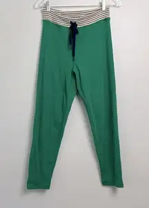 Aerie |Kelly Green Ribbed Drawstring Leggings sz XL