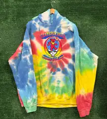 Grateful Dead Summer Tour 1987 Rock Band Tie-Dye Oversized Hoodie Size 3X