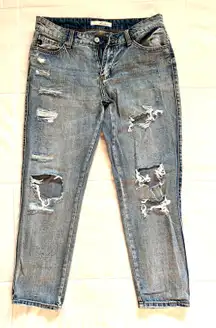 Distressed Light Washed Jeans