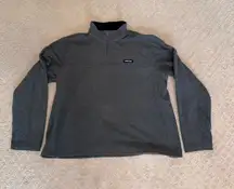 Lands' End Charcoal Half-Zip Fleece Size XL