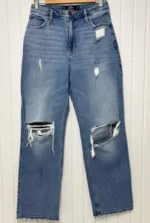 Hollister California Distressed Ultra High Rise Dad Jeans Vintage Stretch 29/31