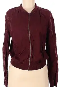 Maroon Bomber Jacket