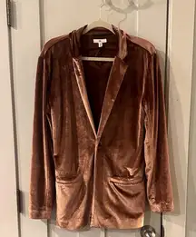 BP Velvet rose gold Women's Blazer