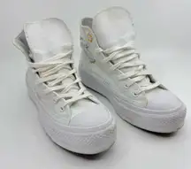 Chuck Taylor all star platforms autumn embroidery  White/Moonstone Violet/Mouse