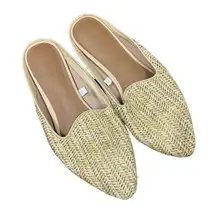 Universal Thread Violet Light Brown Woven Slip On Mules 9