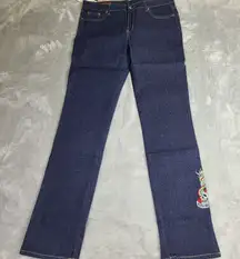 Ed Hardy by Christian Audigier Embroidered Jeans Love Kills Slowly Size 13/14‎
